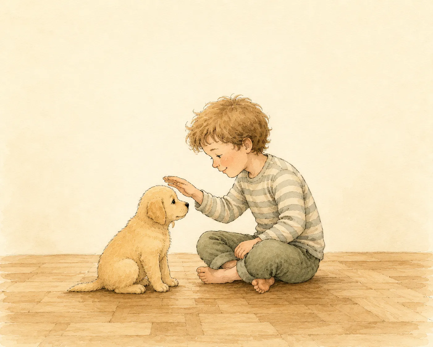 Cover of The Truth About the Puppy, an illustrated picture book